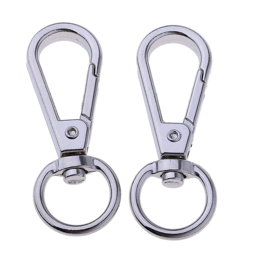 10Pcs Alloy Swivel Clasps Snap Keychain Ring Hook Clip for Keys Lanyards Climbing Accessories Key Holder for Men and Women