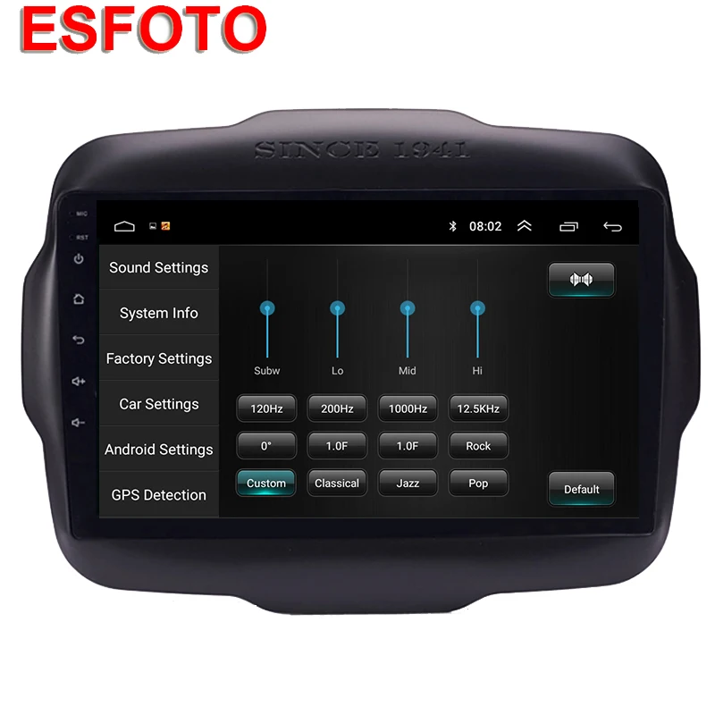 Perfect 9" Android 8.1 touch screen car multimedia system for Jeep Renegade 2016 2017 2018 car radio gps navigation Video audio wifi BT 4