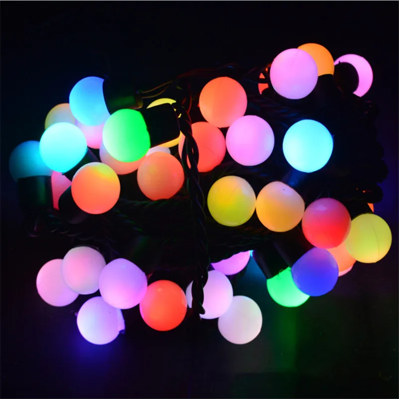 

5Meter waterproof Xmas led string high quality EU/US plug AC110V 220V black wire indoor outdoor street wedding lamp lighting