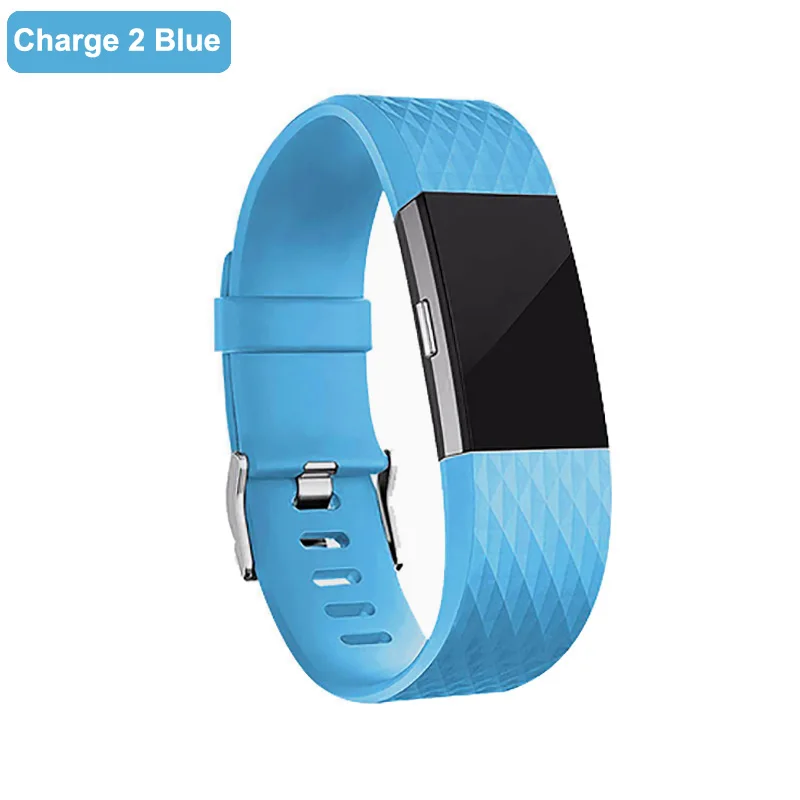 Для браслета FitBit Charge 2 TPE ремешок для FitBit charge 2 TPE сменный Браслет для Fit bit Charge 2 для наручных ремней аксессуары - Цвет: Charge 2 Blue