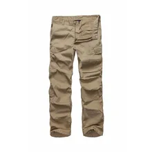 Мужская Рабочая одежда брюки карго с несколькими карманами повседневные прочные брюки карго