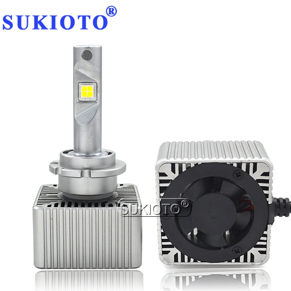 

SUKIOTO EMC Canbus D1S led Bulb D2S D3S D4S D5S LED Projector Bulb Original Size D1S 6000K Car Headlight lamp Styling Accessory