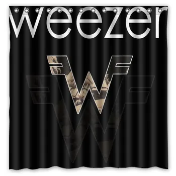 

weezer Design Bathroom Shower Curtain Waterproof&Mildewproof Polyester Fabric Bath Curtains 180cm*180cm