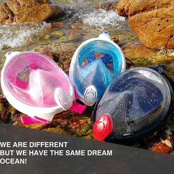

Swimming Anti-fog Anti-Leak Diving Mask Folding Full Face Snorkeling Masks Mounting Accessories