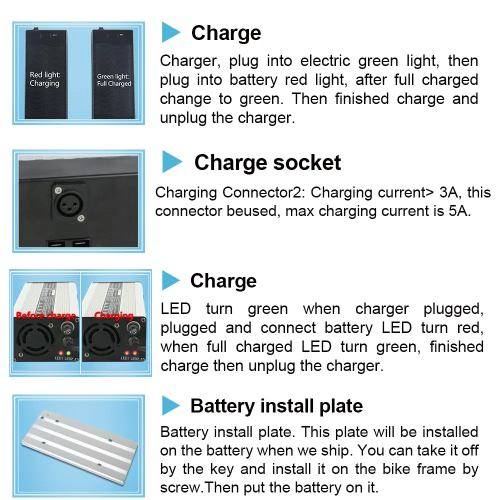 60 V 2200 W 2000 W 1800 W 1500 W 1200 W Дополнительная задняя стойка батареи 60 V 24,5 Ah электрическая велосипедная стойка батареи с ячейками LG