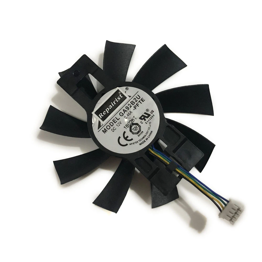 85mm Ga92b2u Ax Rx570 Gpu Vga Cooler Graphics Fan For Radeon Powercolor Red Dragon Rx 570 Cards Cooling As Replacement Fans Cooling Aliexpress