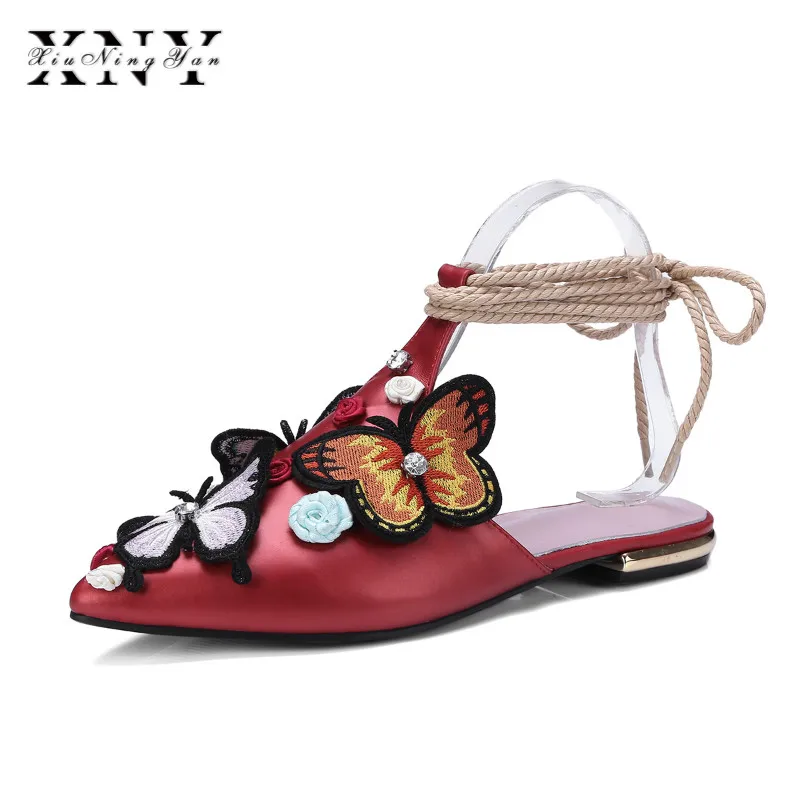 

XIUNINGYAN 2019 Summer Woman Shoes Platform Mules Appliques Flip Flops Low Heel Pumps for Women Brand Black Ladies Shoes Pink