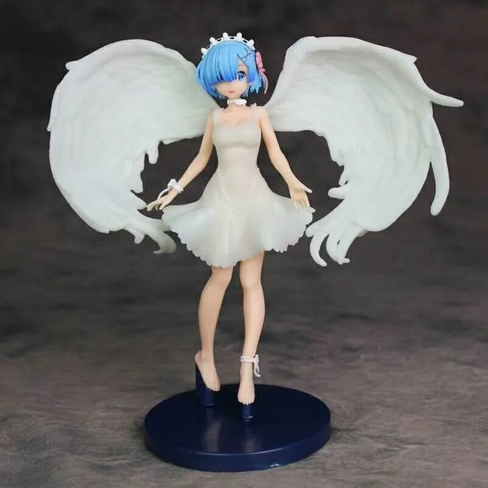 

Anime Re:Life in a different world from zero Figure Toys angel rem PVC Action Figures Model toy gift