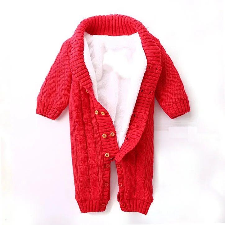 Comprar 100% algodón invierno recién nacido bebé mamelucos más terciopelo cálido bebé niñas disfraz bebé niños trajes ropa infantil ropa de bebé
