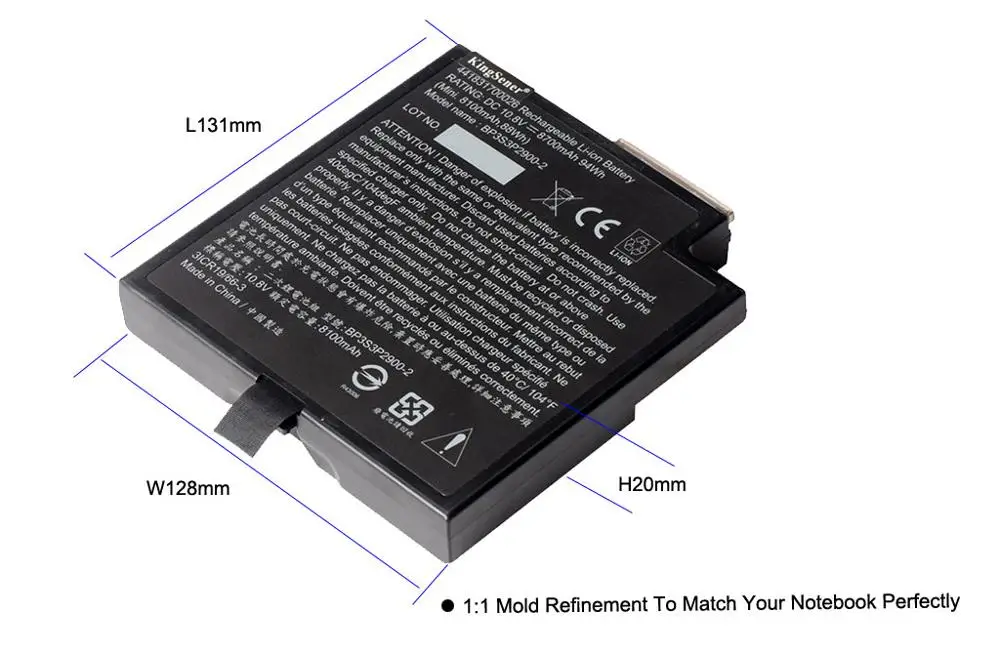 KingSener BP3S3P2900 2 мультимедиа батарея Bay для Getac B300 прочный ноутбук 3ICR19 66 3 P 441831700026 10 8 V