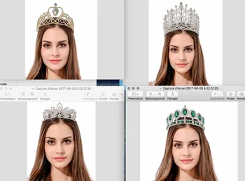 

zerongE jewelry Austrian Crystal Halloween Masquerade tiara customer request crown tiaras one piece each for beauty contest