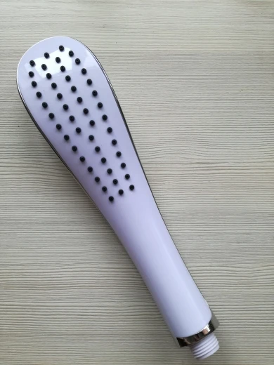 

New Hot Handheld shower head Cambered design elegant abs shower nozzle New type chrome rainfall head 25cm showerhead