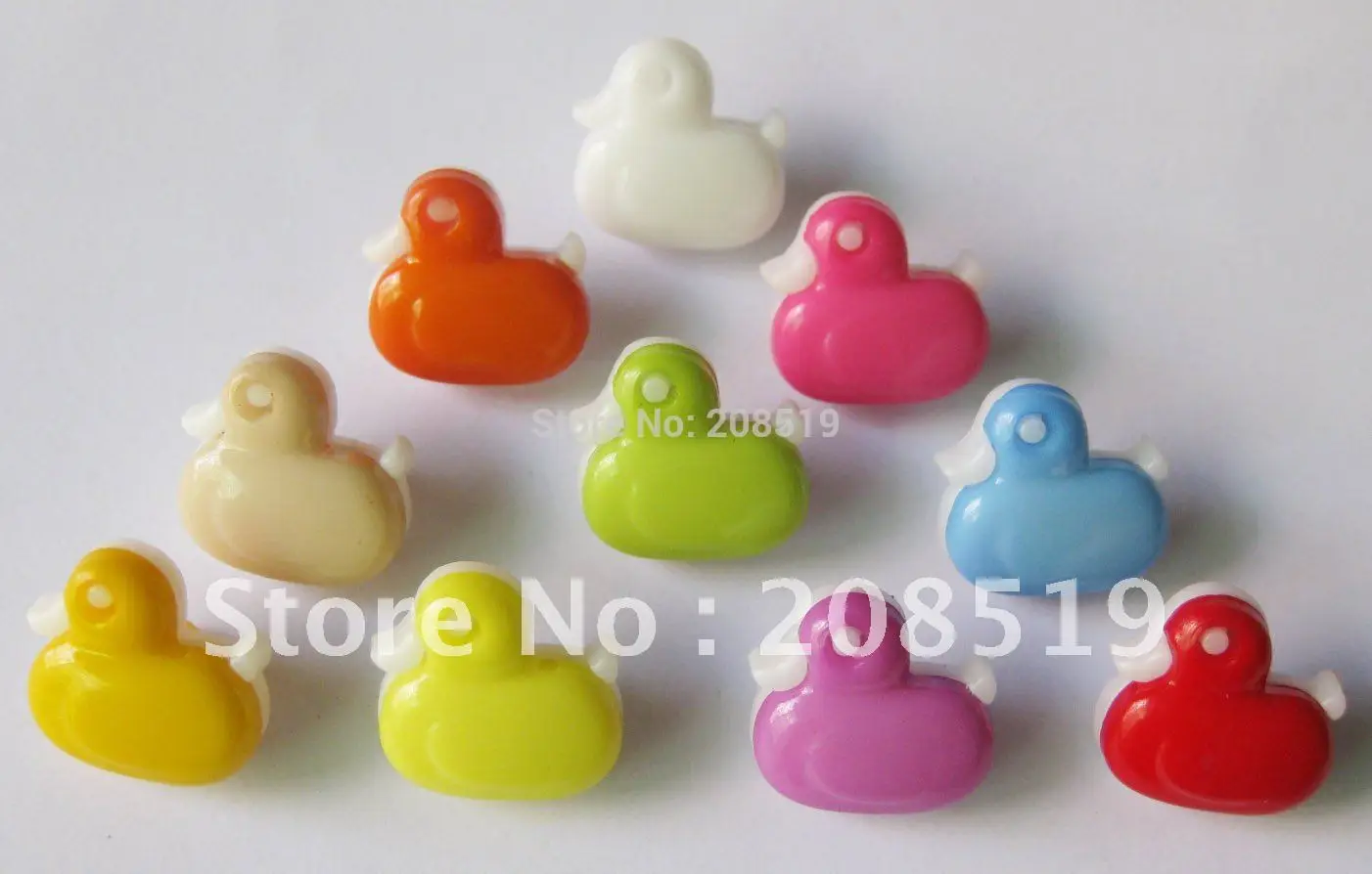 Пуговицы детские пластиковые в форме утки 14 х13 мм 240 шт.|buttons mix|sewing buttonsplastic sewing buttons