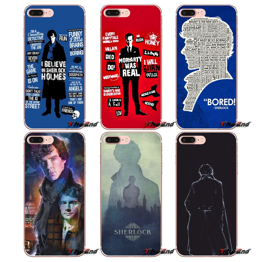 

For Samsung Galaxy Note 3 4 5 Grand Core Prime S3 S4 S5 MINI S6 S7 edge S8 S9 Plus Luxury Sherlock Holmes Movie Silicone Case