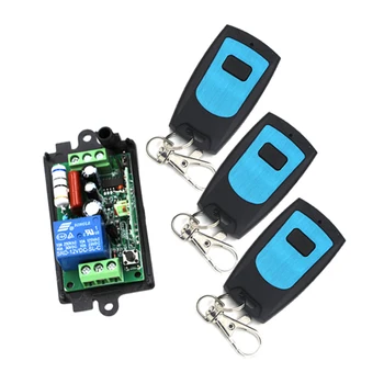

AC 110V 220V 10A 1CH RF Wireless Remote Control Switch System, 3X Waterproof Transmitters + Receiver SKU: 5337