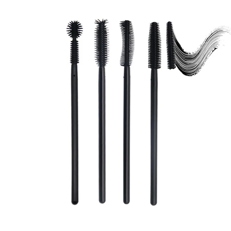 Capa de Silicone Escova de Sobrancelha Prémio Maquiagem Cores Cílios Pente Escova Mascara Varinhas Extensão Ferramenta Make up Tools 2 7 Beleza e saúde