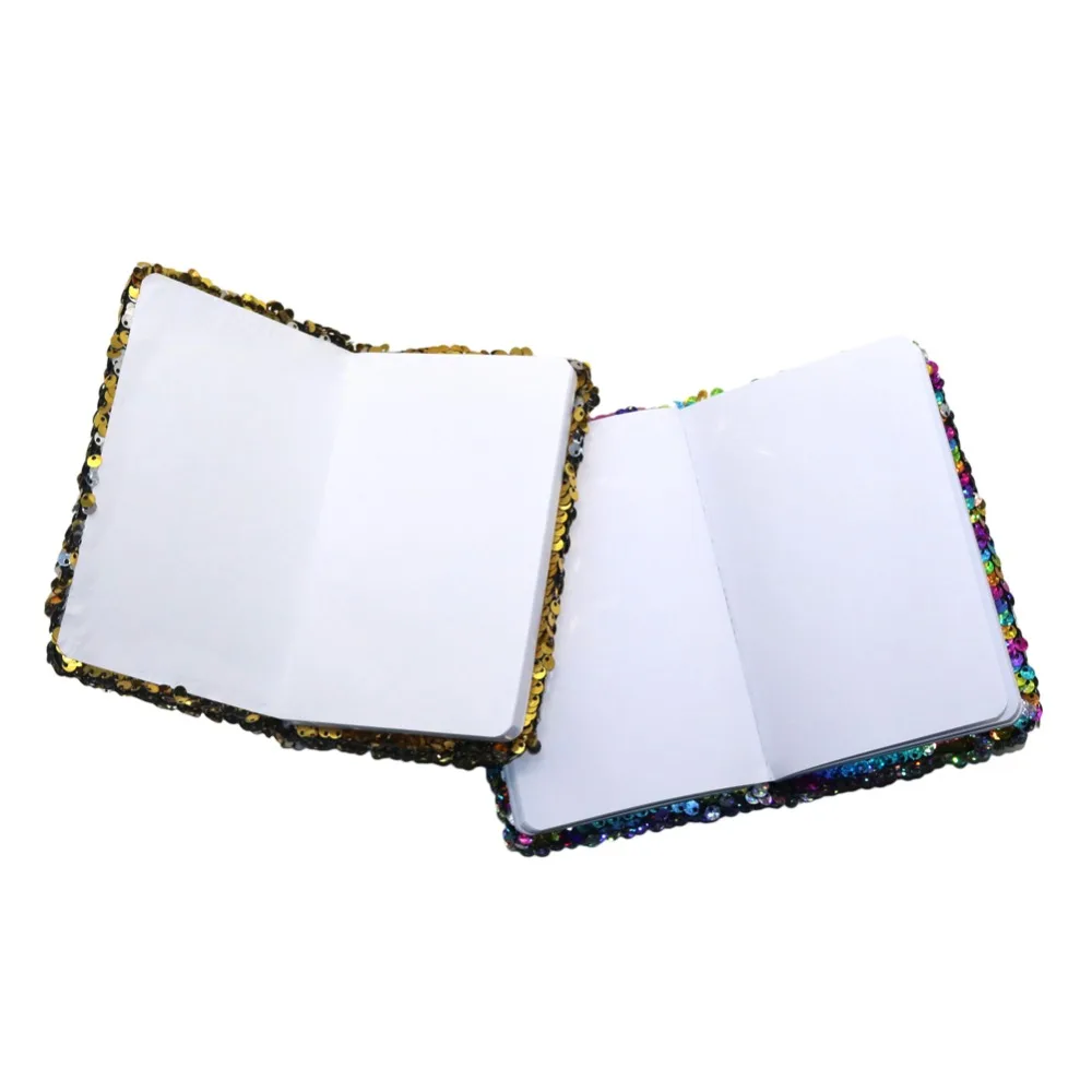 A6 Дневник записная книжка мини двухсторонняя блесток пустые страницы Граффити Блокнот креативные канцелярские принадлежности 10 цветов