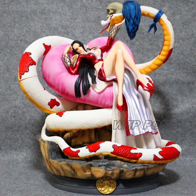

35cm One Piece Sexy Boa Hancock Sitting Position Statue PVC Full-Length Action Figure Collectible Model Toy Gift