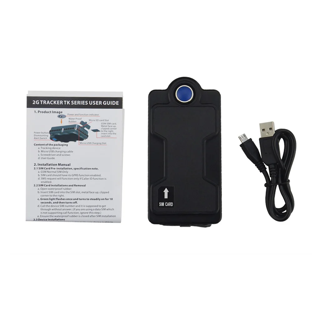 GPS GSM GPRS трекер TK05SE локатор с сильным магнитом 5000 мАч большой аккумулятор