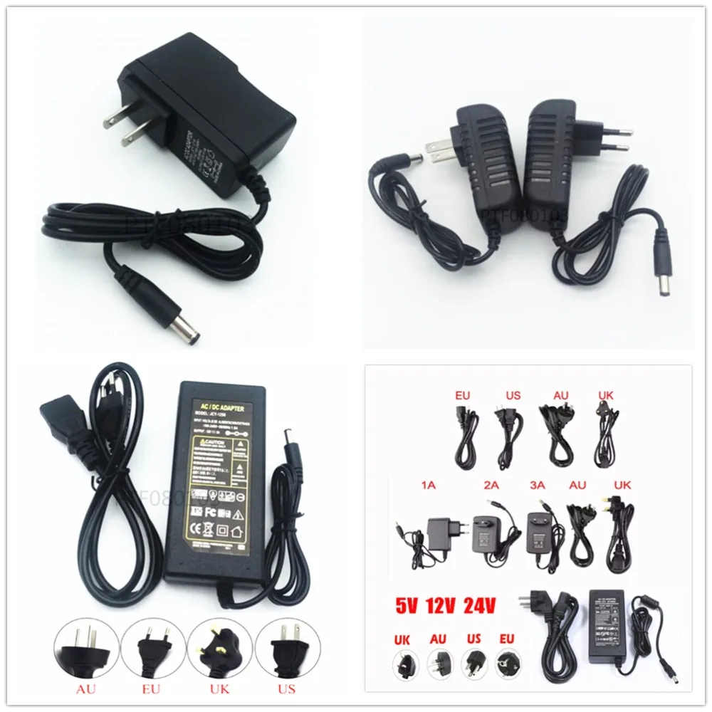High Quality Has Power Supply DC 12 V 1A 2A 3A 5A 6A 7A 8A 10A Led Transformer For 5050 5730 2835 3014 5050 Has Led Strip Lights