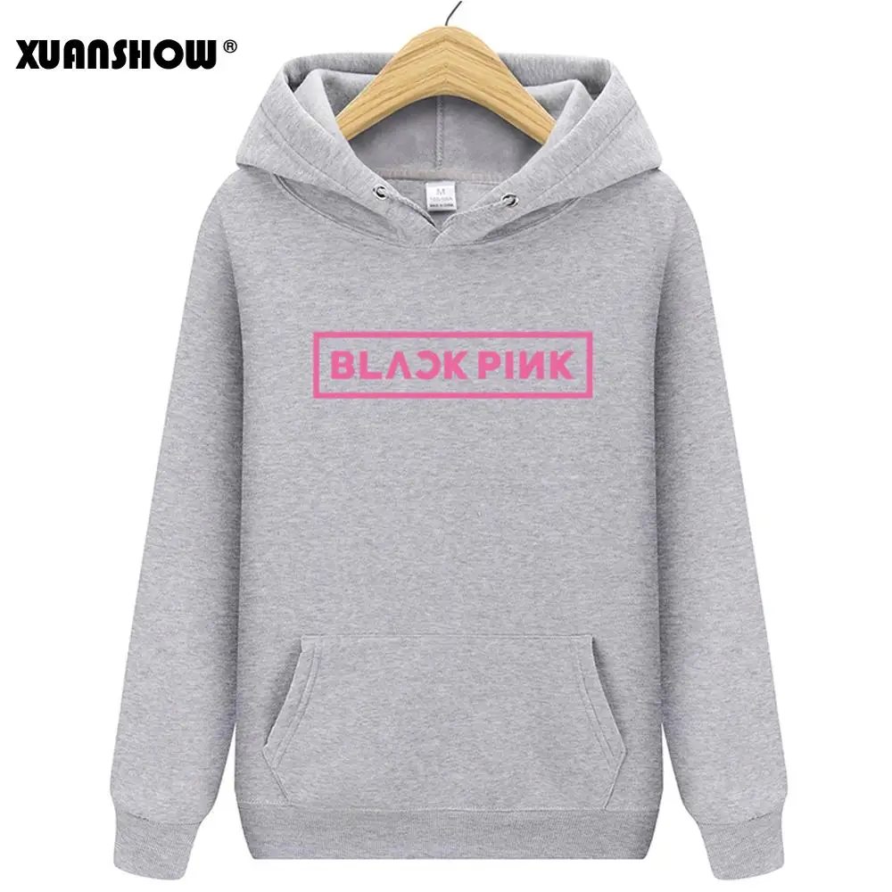  XUANSHOW BLACKPINK Album Women Hoodies Sweatshirt Printed Causal Top Autumn Long Sleeve Hoody Sweat