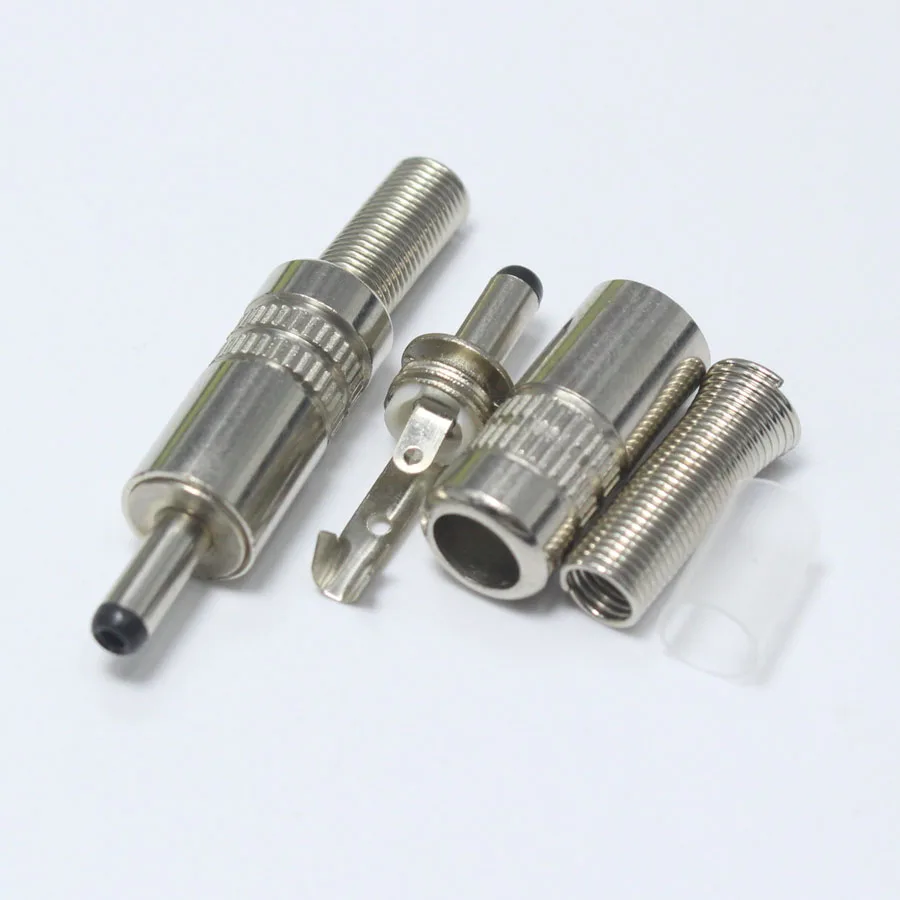 

4pcs 3.0*1.1mm DC Power Plug 3.0mm * 1.1mm New Male Plug Connector Audio Adapter for OD5mm Cable for DIY Repair