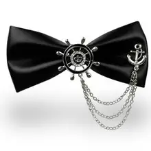 Модный повседневный мужской Британский Корейский воротник Жених Свадебный галстук-бабочка деловой черный