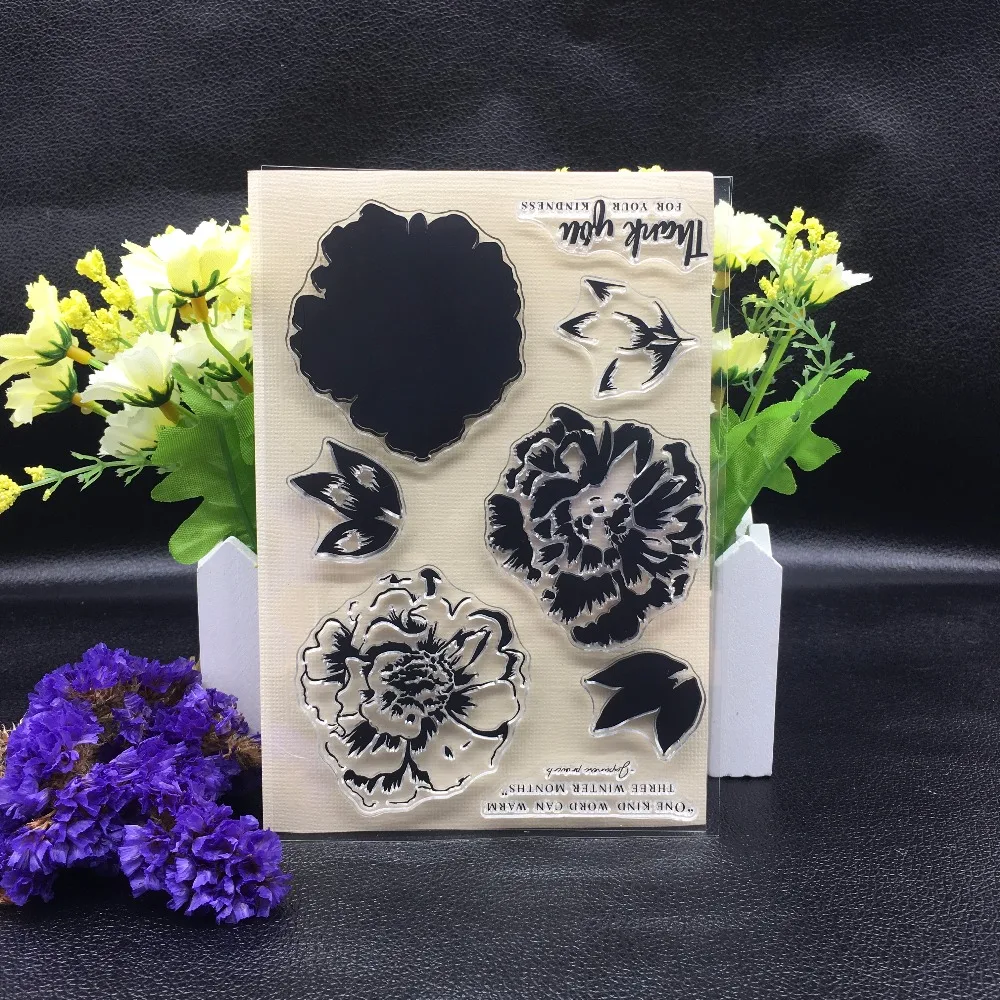 

Stamp Clipbook Transparent Silicone Rubber DIY Album Decorated Clear Stamp A27