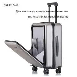 CARRYLOVE Бизнес поездки, мода, высокое качество noble18/20/22/24/26 inch размер для багажа из ПВХ Spinner бренд дорожного чемодана
