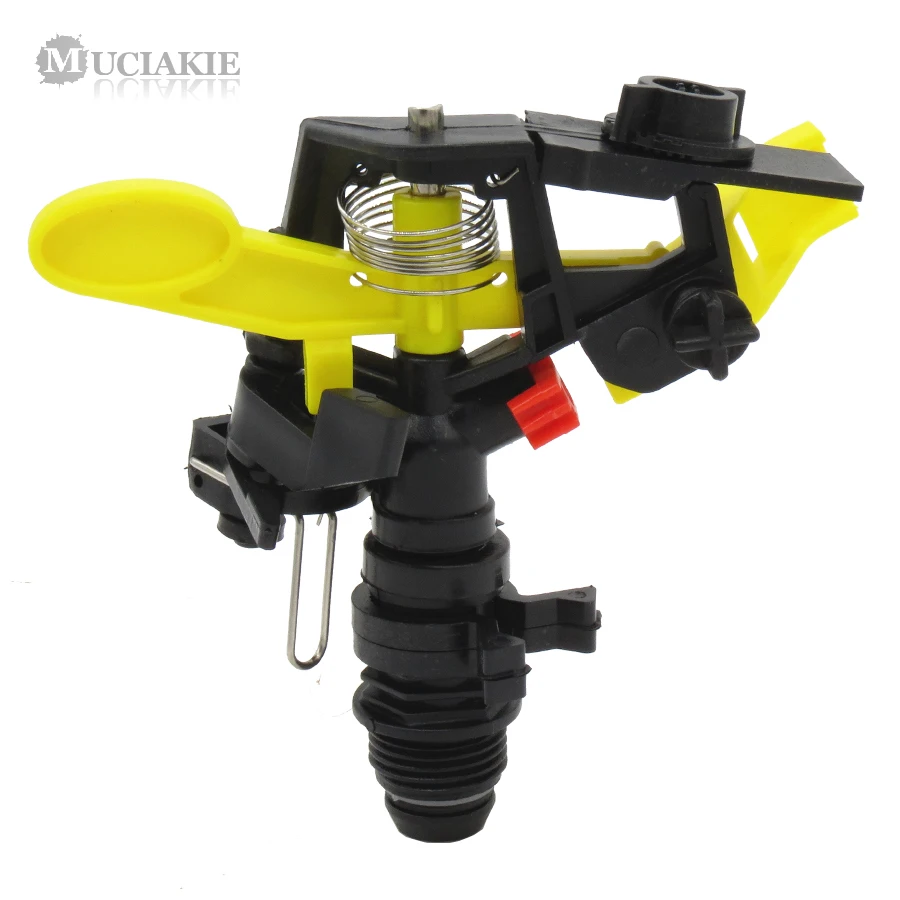 

MUCIAKIE 20PCS 1/2'' Male Threaded 360 Degree Adjustable Rotating Spray Impact Impulse Sprinkler Garden Irrigation Lawn Grass