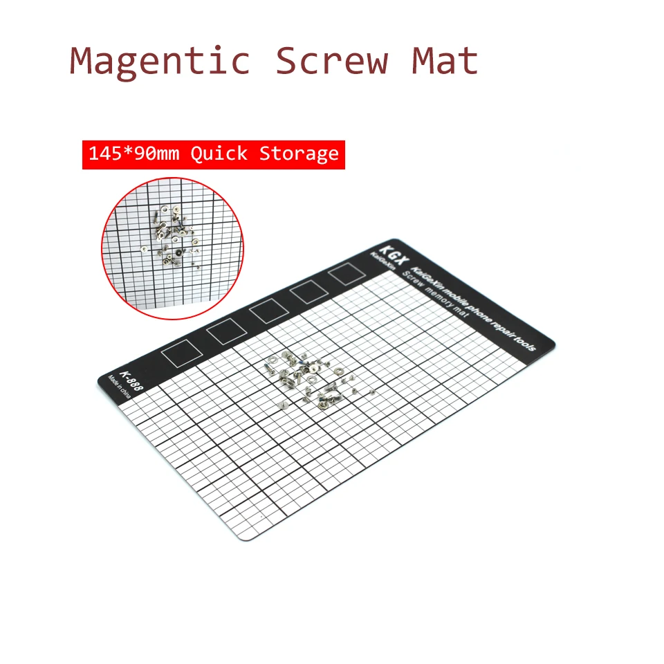 

Magnetic Screw Mat 145 x 90mm Hand Tool Set Mobile Phone Repair Tools Magnetic Working Pad Memory Chart Work Pad Quick Storage