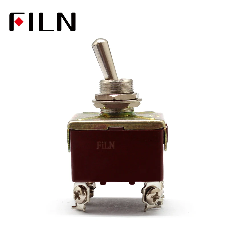 AC 250V 15A Amps OnOff Toggle Switches 2 Position DPST 4 Screw Terminals Electric Switch For Switching Lights Motors (7)
