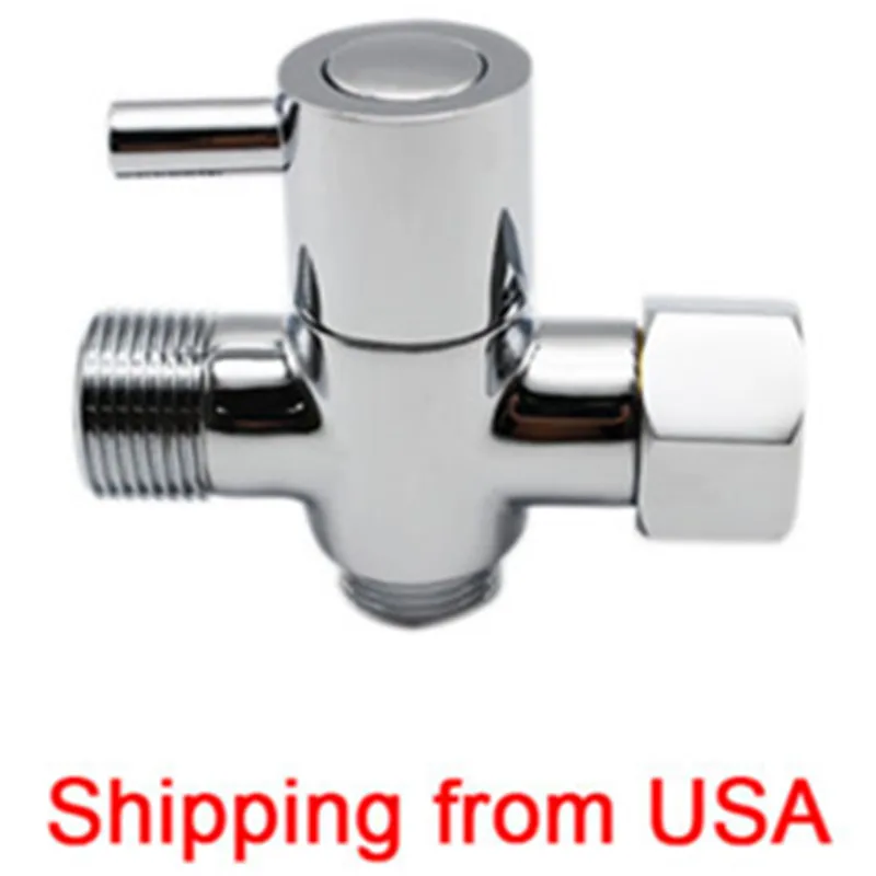7/8" Brass Chrome t adapter for bathroom toilet shower sprayer bidet douche set Shipping from
