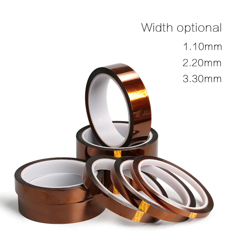 1PCS/SET Gold Finger High Temperature Tape Brown Circuit Board Battery Banding Soldering Polyimide Glue DA