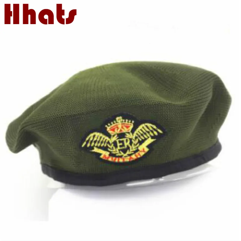 

which in shower Parenting knitted military hat badge sailor cap party costume party stage captain hat berets women Painter hat