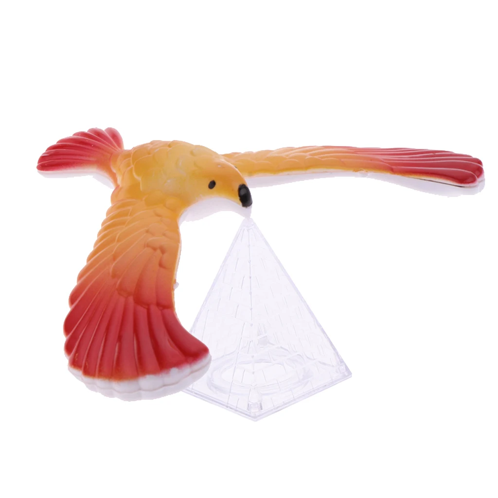 1pcs Magic Balancing Bird Science Desk Eagle with Triangle Stand Toy Physics Barycenter Exploring Kid Educational Gifts