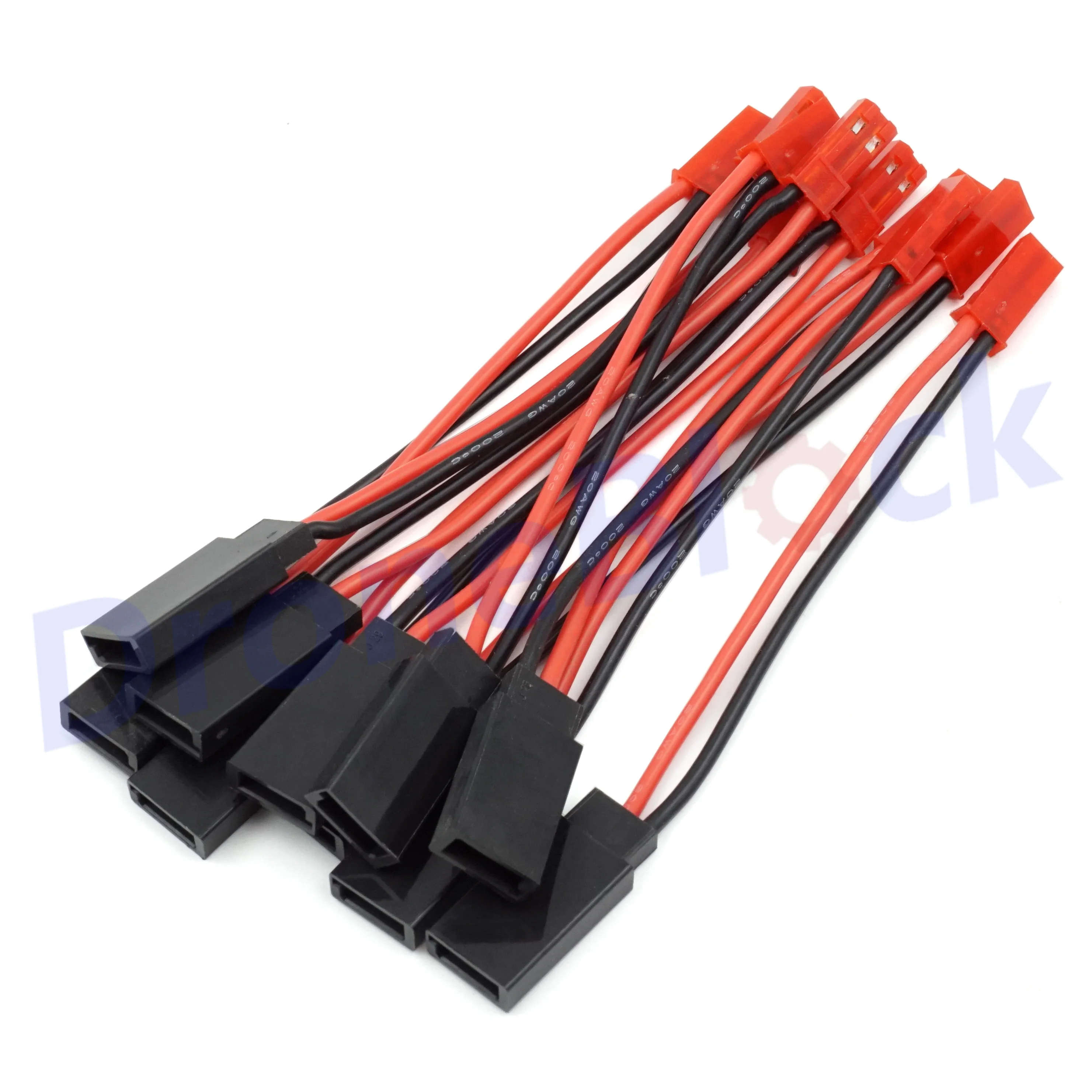 10PCS JST Plug connector to JR FUTABA servo male jack connector lead