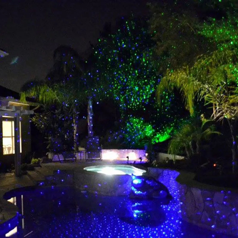 Outdoor Holiday Decorations Blue Laser Projector Christmas Lights Show System Moving Effect Waterproof IP65 2BB Outdoor Holiday Decorations Blue Laser Projector Christmas Lights Show System Moving Effect Waterproof IP65 2BB
