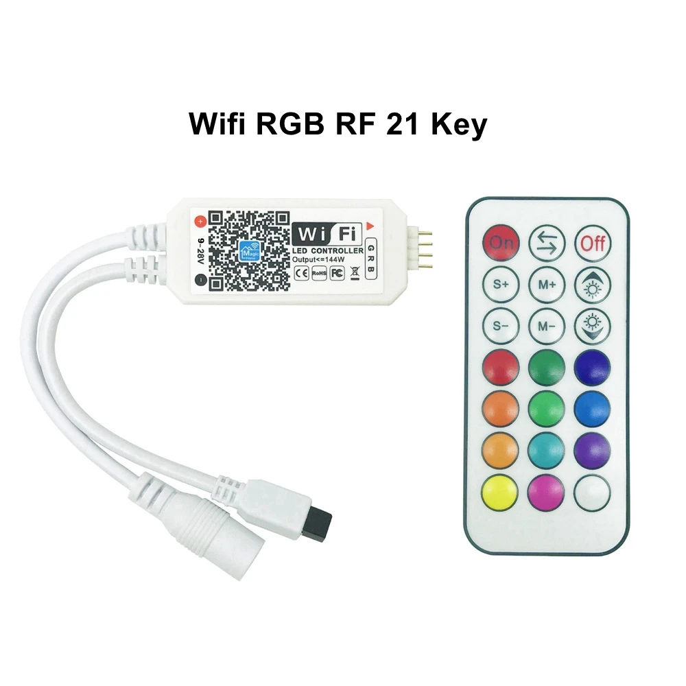 DC5V-28V мини wifi RGB/RGBW светодиодный контроллер смартфон Bluetooth беспроводной контроллер музыкальный контроллер для светодиодной ленты светильник