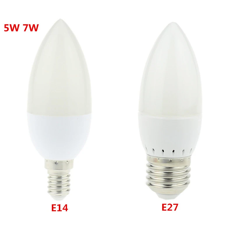 100X E14 E27 светодиодный свет с солнечней энергией 5 Вт 7 Вт светодиодные лампы 2835 SMD теплый белый/холодный белый энергосберегающее освещение