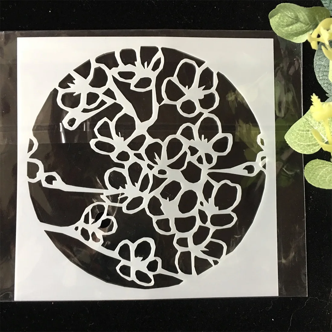 1Pcs Circle Flower Design 90 DIY Layering Stencils Wall Painting Scrapbook Coloring Embossing Album Decorative Card Template | Канцтовары
