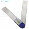0-200mm 8inch Digital Protractor Inclinometer Goniometer Level Measuring Tool Electronic Angle Gauge Stainless Steel Angle Ruler ► Photo 3/6