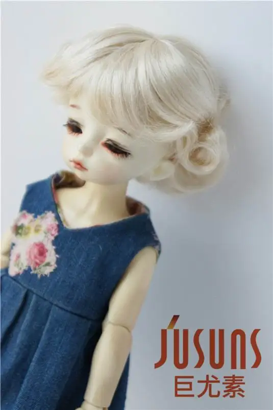 JD369 1/6 YOSD парики для шарнирных кукол модный кудрявый парик 6-7 дюймов BJD синтетический, мохеровый, для куклы парики аксессуары для кукол