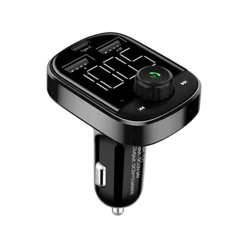 

Car Charger Adapter Support Hands-Free Navigation Voice Broadcast Car Mp3 Player Bluetooth 4.2 FM Transmitter Modulator
