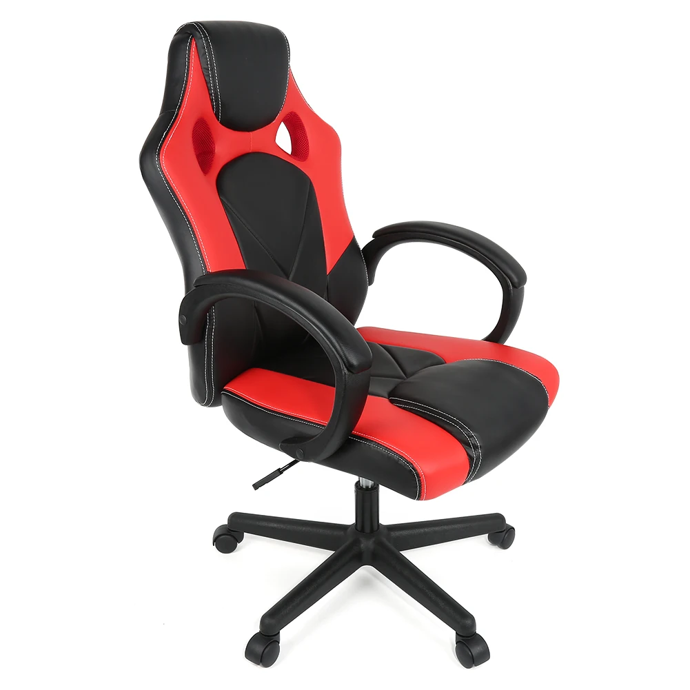 Новое регулируемое кресло эргономичное откидывающееся поворотное игровое кресло большой размер ПВХ кожа офисный стул с подножкой HWC