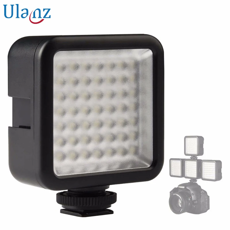 Ulanzi Ультра-яркий 49 светодиодный светильник для видеосъемки с 3 горячими обувями