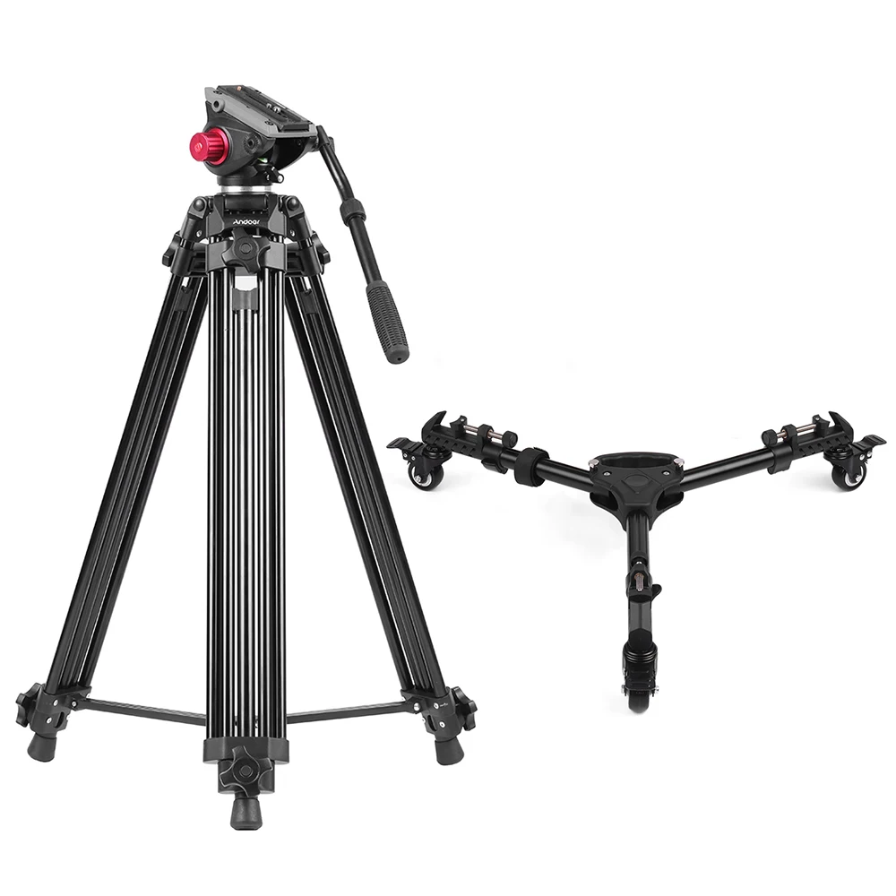 Andoer Camera Video Tripod Panorama Fluid Head Ball head for Canon