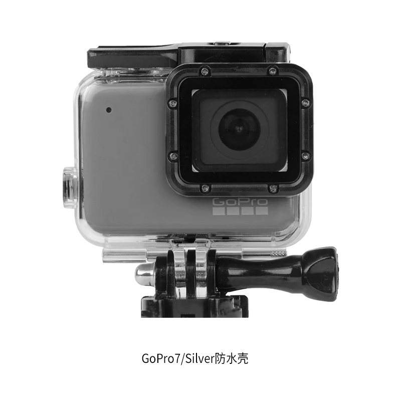 Водонепроницаемый чехол с сенсорным экраном для GoPro Hero 7 Black Go Pro Hero7 серебристый/белый защитный чехол для камеры аксессуары для крепления - Цвет: for Hero7 Silver