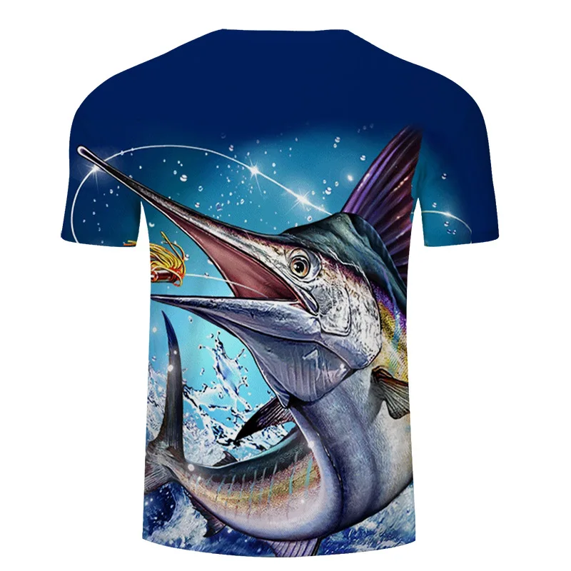 new men leisure 3d printing t shirt, funny fish printed men and women tshirt Hip hop T-shirt Harajuku Asian size s-6xl