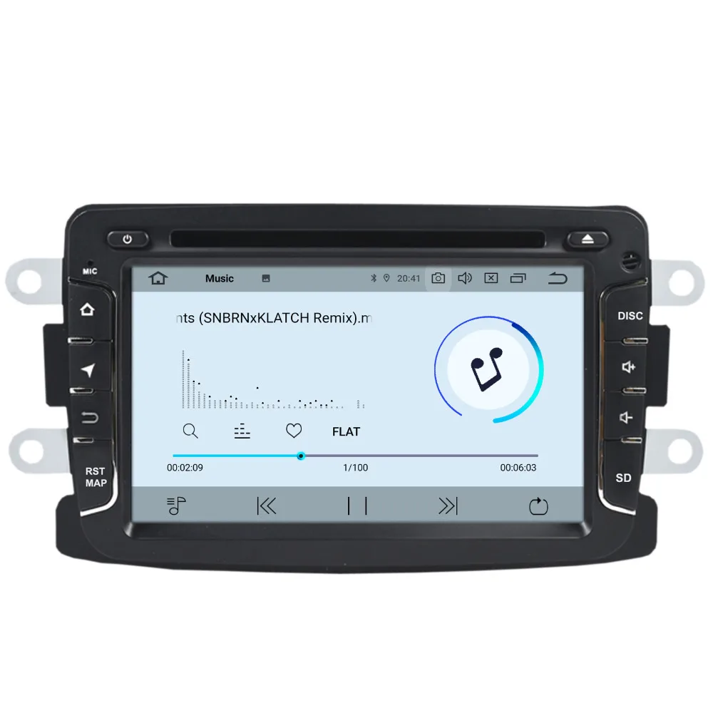 COIKA Android 9 0 четырехъядерный автомобильный мультимедийный плеер для Renault Duster Logan Lada